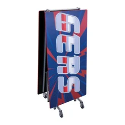 AmTab Customizable Mobile Rectangle Cafeteria Table - 10' L x 36'' W^ New- Custom Logo Cafeteria Tables