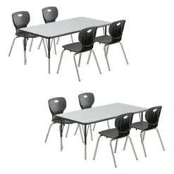 Correll Deluxe HPL Activity Table & Classroom Student Chair Package (30