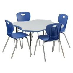 Correll Deluxe HPL Activity Table & Classroom Student Chair Package (48