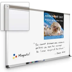 Best-Rite Deluxe Magnetic Porcelain Steel Dry Erase Board with Aluminum Trim by Best Rite^ Dry Erase Whiteboards