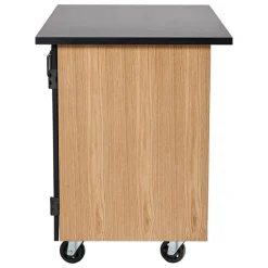 National Public Seating Demo Mobile Science Cabinet with Chem-Res Top (48