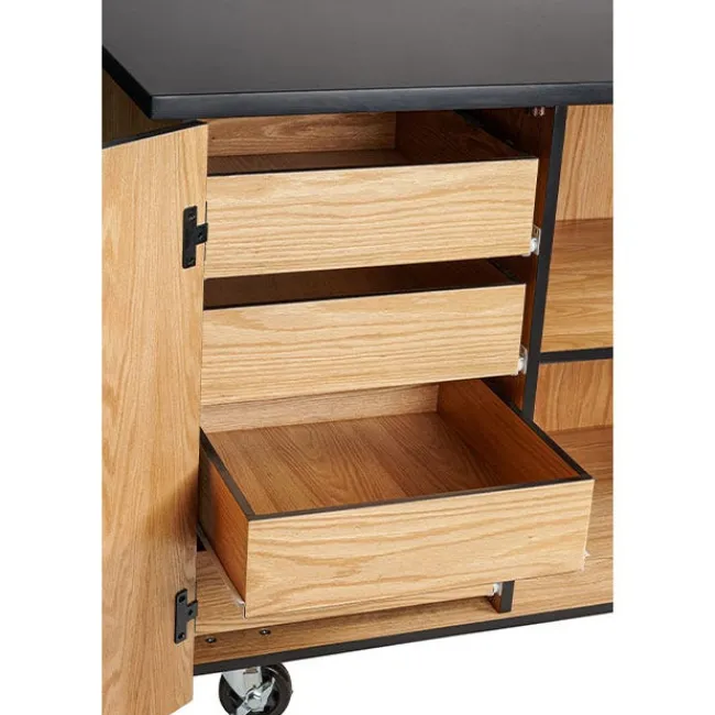 National Public Seating Demo Mobile Science Cabinet with Chem-Res Top (48" x 28")^ Lab Storage|Science Storage