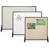 Best-Rite Display Divider Panels Vinyl Tackboard and White Markerboard^ Mobile Reversible Boards