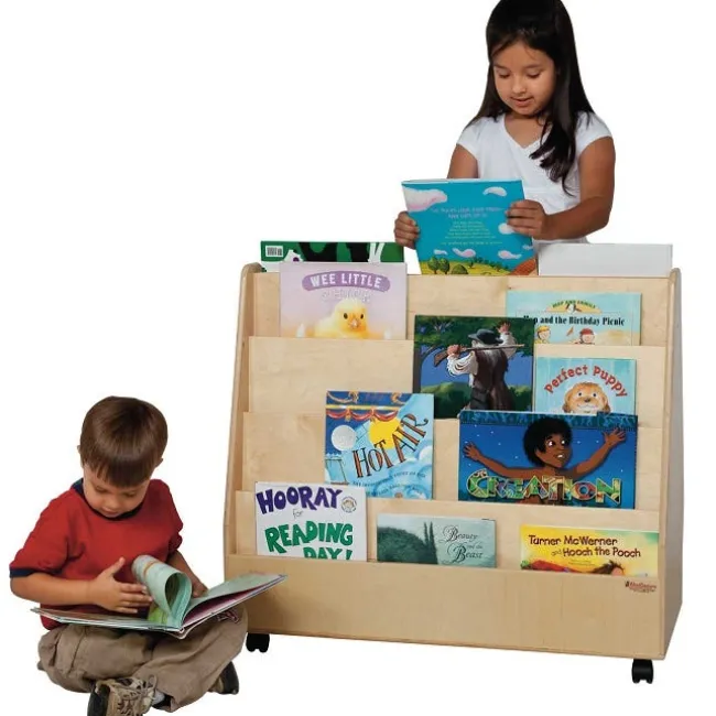 Wood Designs Double Sided Book Display^ Bookcases