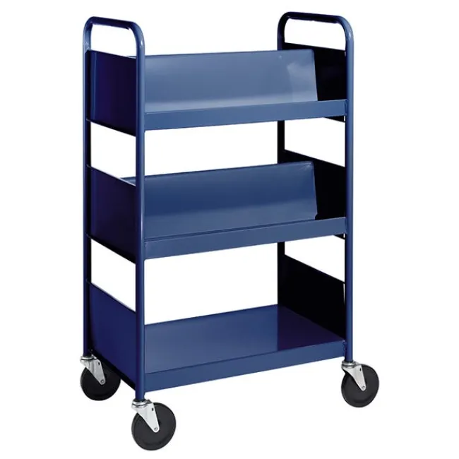 BioFit Double-Sided Combination Cart w/ Flat & Sloped Shelves - 47"H^ Book Carts|Storage Carts