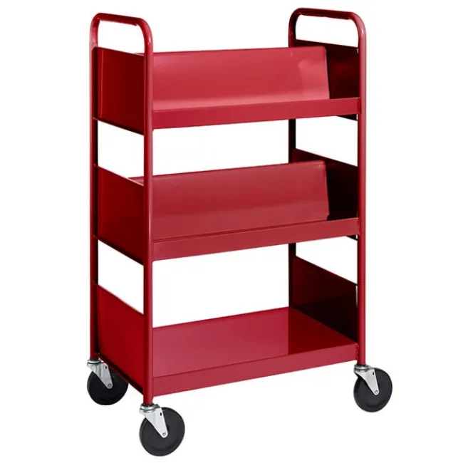 BioFit Double-Sided Combination Cart w/ Flat & Sloped Shelves - 47"H^ Book Carts|Storage Carts