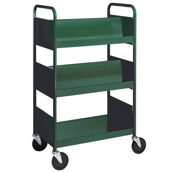 BioFit Double-Sided Combination Cart w/ Flat & Sloped Shelves - 47"H^ Book Carts|Storage Carts