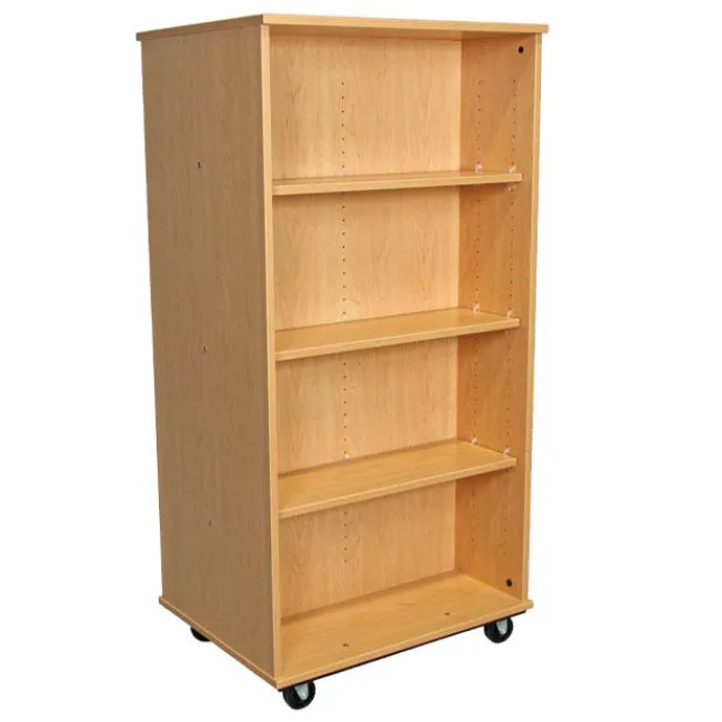 TotMate Double Sided Mobile Bookcase (36" W x 23" D x 60" H)^ Bookcases