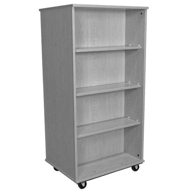 TotMate Double Sided Mobile Bookcase (36" W x 23" D x 60" H)^ Bookcases
