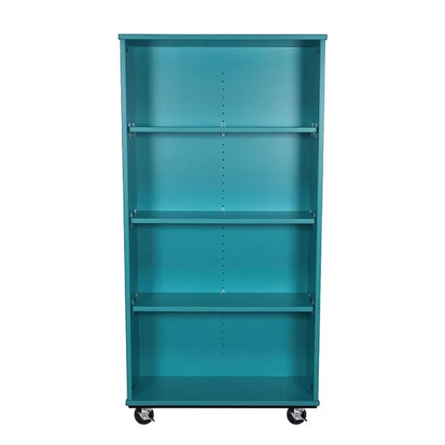 TotMate Double Sided Mobile Bookcase (30" W x 23" D x 60" H)^ Bookcases