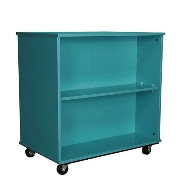 TotMate Double Sided Mobile Bookcase (36" W x 23" D x 36" H)^ Bookcases