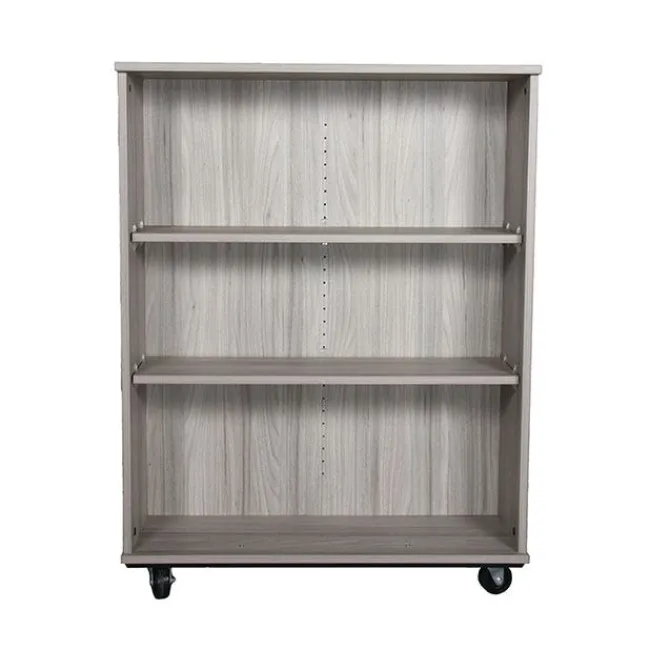 TotMate Double Sided Mobile Bookcase (36" W x 23" D x 48" H)^ Bookcases