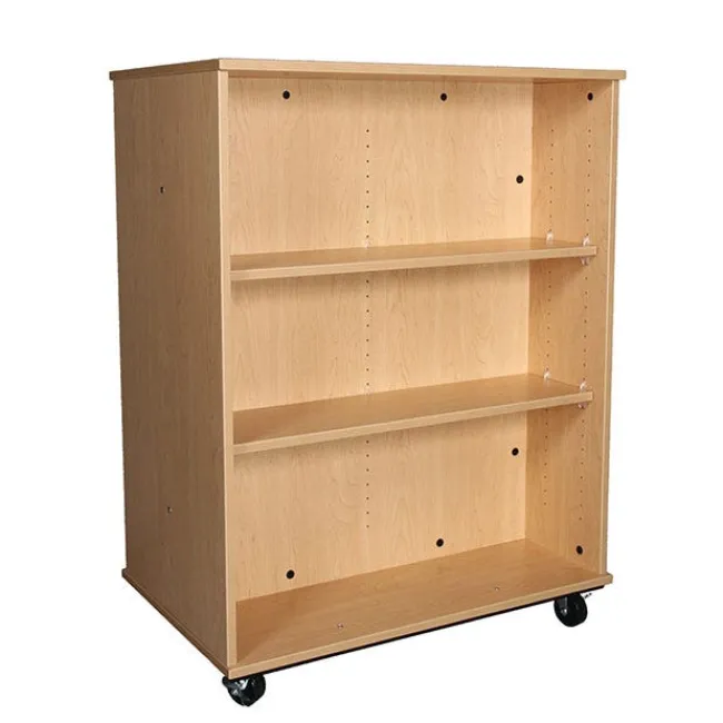 TotMate Double Sided Mobile Bookcase (36" W x 23" D x 48" H)^ Bookcases