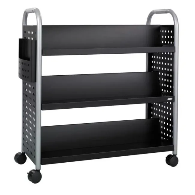 Safco Products Double-sided 6-Shelf Cart^ Book Carts