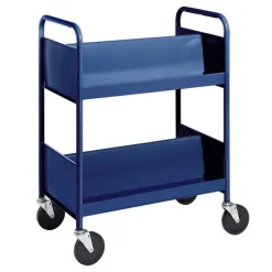 BioFit Double-Sided 2-Shelf Combination Cart w/ Sloped Shelves - 38
