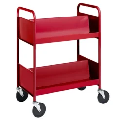 BioFit Double-Sided 2-Shelf Combination Cart w/ Sloped Shelves - 38