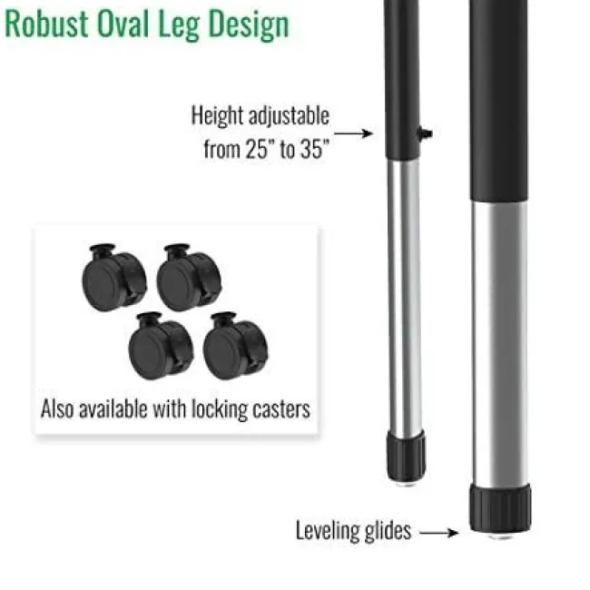 Correll Dry Erase Deluxe HPL Height Adjustable Collaborative Desk Package w/ 8 Wing Desks & 8 Chairs^ Desk & Chair Packages|Classroom Desks & Chairs