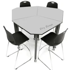 Muzo Dry Erase Tall Kite Mobile Flip-Top Nest Tables^ Collaborative Desks|Dry Erase