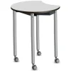 Muzo Dry Erase Tall Mini Mobile Flip-Top Nest Tables^ Dry Erase|Collaborative Desks