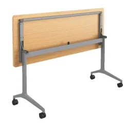 Haskell Echo Flip Top Training Table (66" W x 24" D)^ Two Student Desks|Training & Seminar