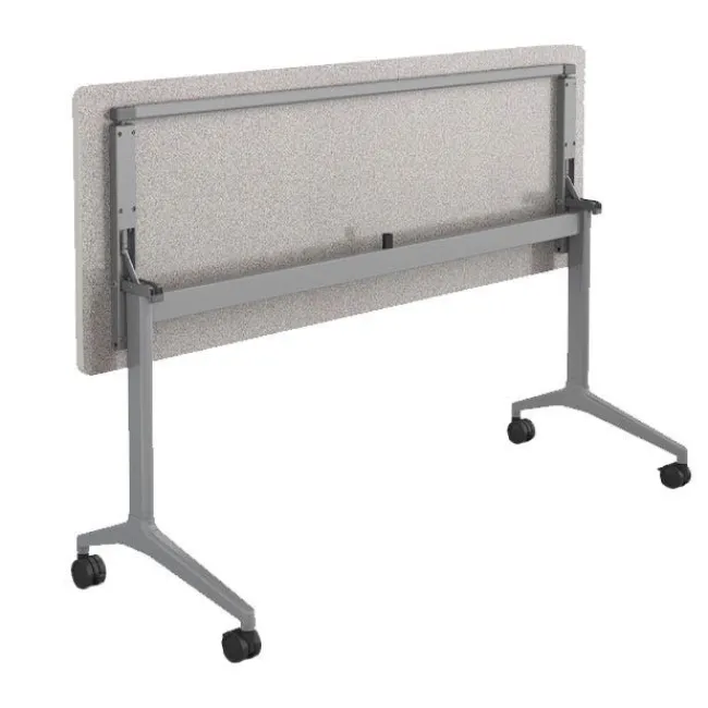 Haskell Echo Flip Top Training Table (66" W x 24" D)^ Two Student Desks|Training & Seminar