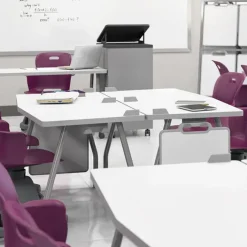 Haskell Echo Series Dry Erase Chevron Training Table (24'' x 66'')^ Training & Seminar