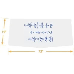 Haskell Echo Series Dry Erase Chevron Training Table (19'' x 72'')^ Training & Seminar