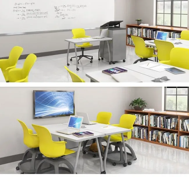 Haskell Echo Series Dry Erase Chevron Training Table (19'' x 72'')^ Training & Seminar