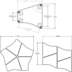 Smith System Elemental Petal Student Desks^ Collaborative Desks