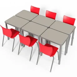 Smith System Elemental Rectangle Student Desk^ Open Front School Desks