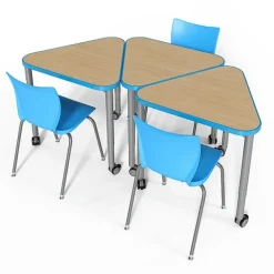 Smith System Elemental Triangle Student Desks^ Collaborative Desks