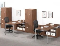 NDI Office Furniture Elements Two Person Workstation w/ Wardrobe Storage^ Office Suites