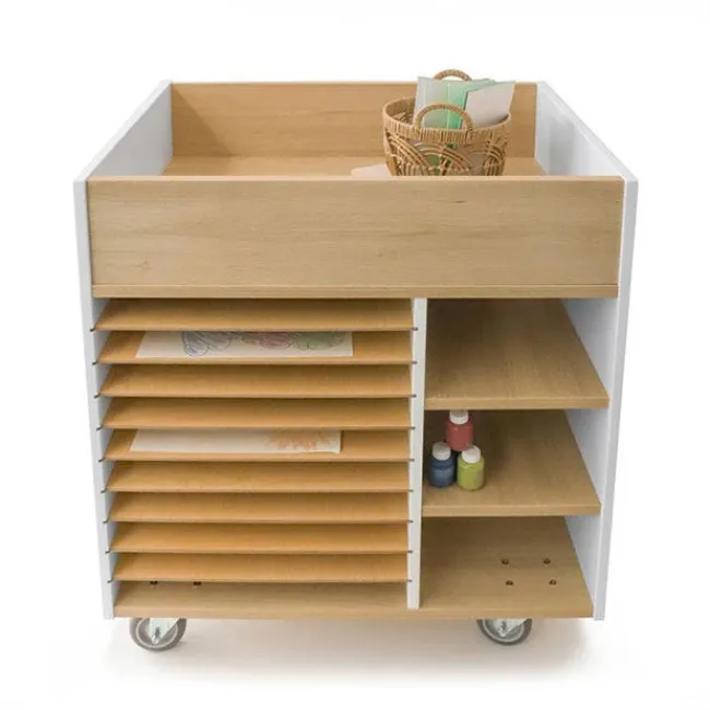 Whitney Brothers elevatED Art Supply Cart^ Art Supply Cabinets|Flat File & Paper Racks