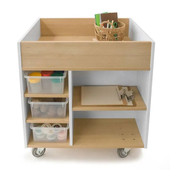 Whitney Brothers elevatED Art Supply Cart^ Art Supply Cabinets|Flat File & Paper Racks