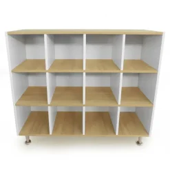 Whitney Brothers elevatED 12-Cubby Backpack Storage Cabinet^ Tote & Bin Storage|Cubbies
