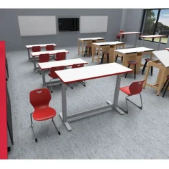 WB Mfg Elevate Rectangle 2-Student Table (24