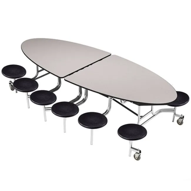 National Public Seating Elliptical Mobile Stool Cafeteria Tables^ Cafeteria|Cafeteria Tables