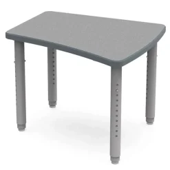 WB Mfg ELO OnVoy Arcadia Jr. Student Desk w/ Round Adjustable Legs^ Collaborative Desks
