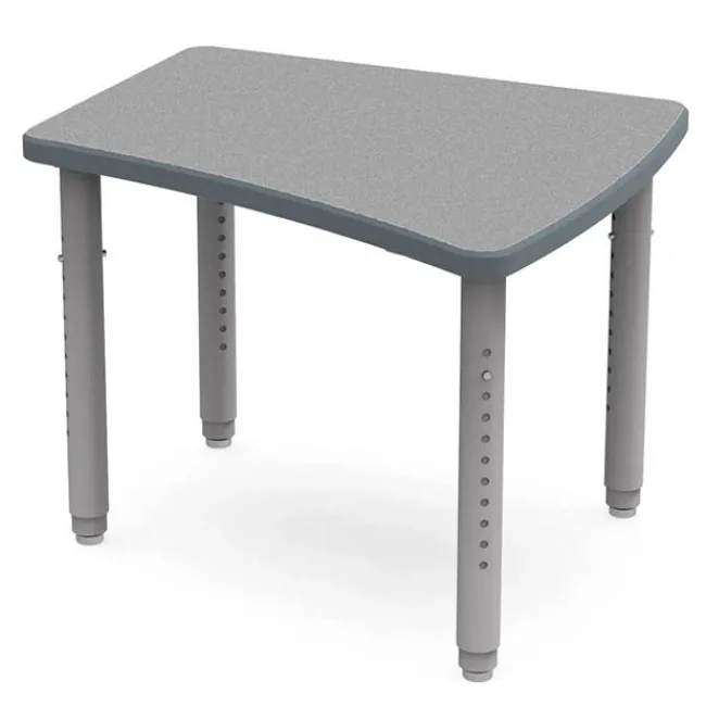 WB Mfg ELO OnVoy Arcadia Jr. Student Desk w/ Round Adjustable Legs^ Collaborative Desks