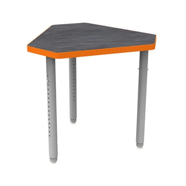 WB Mfg ELO OnVoy Mini Diamond Student Desk w/ Push-Pin Adjustable Round Legs^ Collaborative Desks