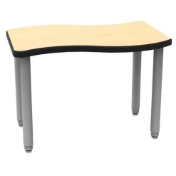 WB Mfg ELO OnVoy Mini Tide Jr. Student Desk w/ Round Adjustable Legs^ Collaborative Desks