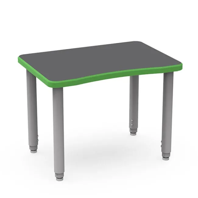 WB Mfg ELO OnVoy Plymouth II Jr. Student Desk w/ Round Adjustable Legs^ Open Front School Desks
