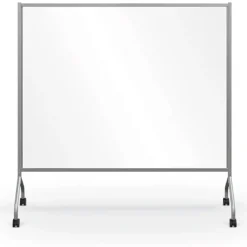 Best-Rite Essentials Clear Dry Erase Mobile Divider 71'' W^ Mobile Reversible Boards