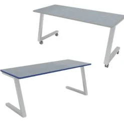 CEF ESTO Fixed Height Two-Student Team Tables w/ HPL Top & T-Mold Edge^ Two Student Desks|Training & Seminar
