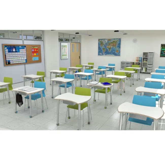 CEF ESTO Hourglass Student Desk (T-Mold Edge)^ Collaborative Desks