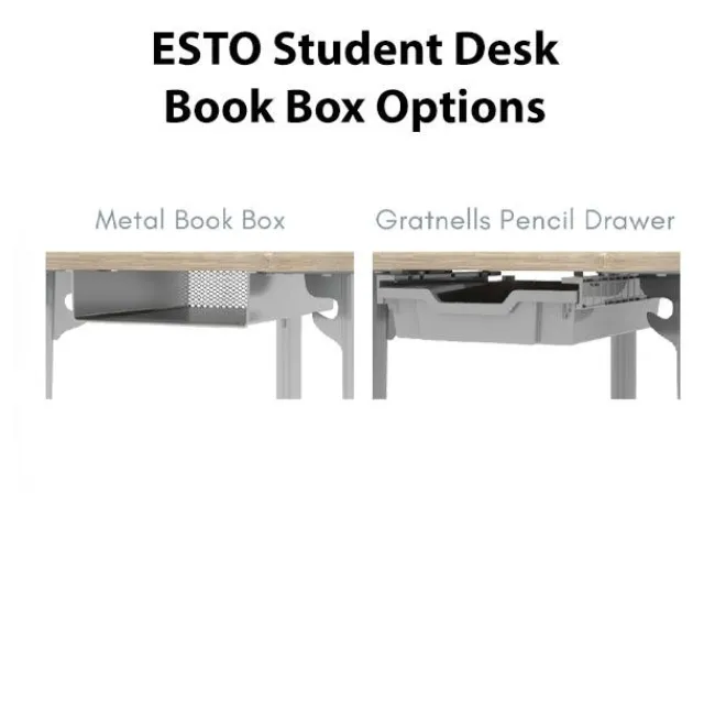 CEF ESTO Hourglass Student Desk (T-Mold Edge)^ Collaborative Desks