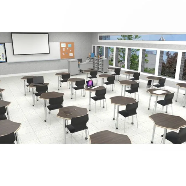 CEF ESTO Hyve Student Desk (Baltic Birch Top)^ Collaborative Desks