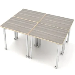 CEF ESTO Rectangle Student Desk (T-Mold Edge)^ Open Front School Desks