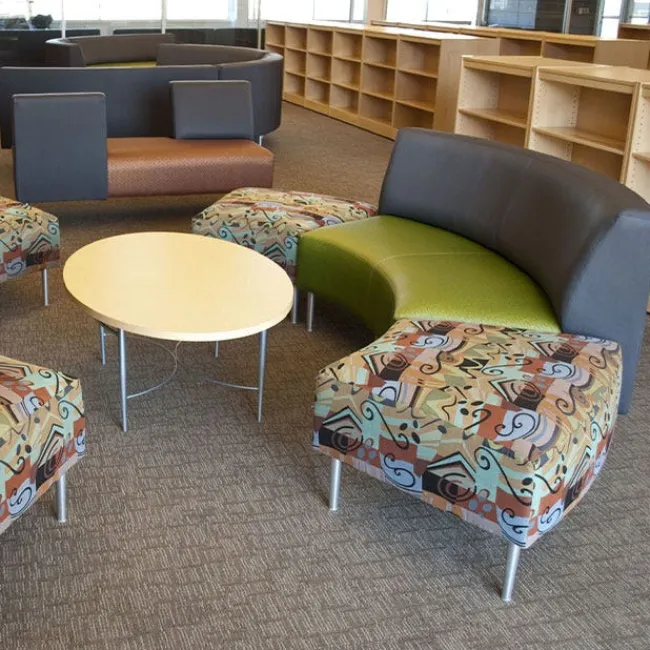 Highpoint Eve Reception Sofa Bench with Opposing Backs by High Point^ Benches|Reception & Waiting Room