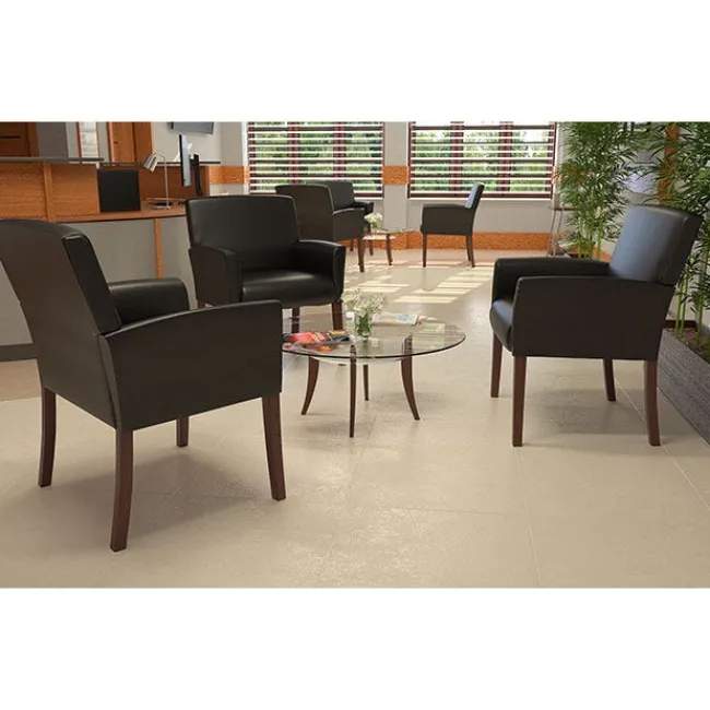 Boss Executive Series Caressoft Box Arm Guest Chair^ Reception & Waiting Room